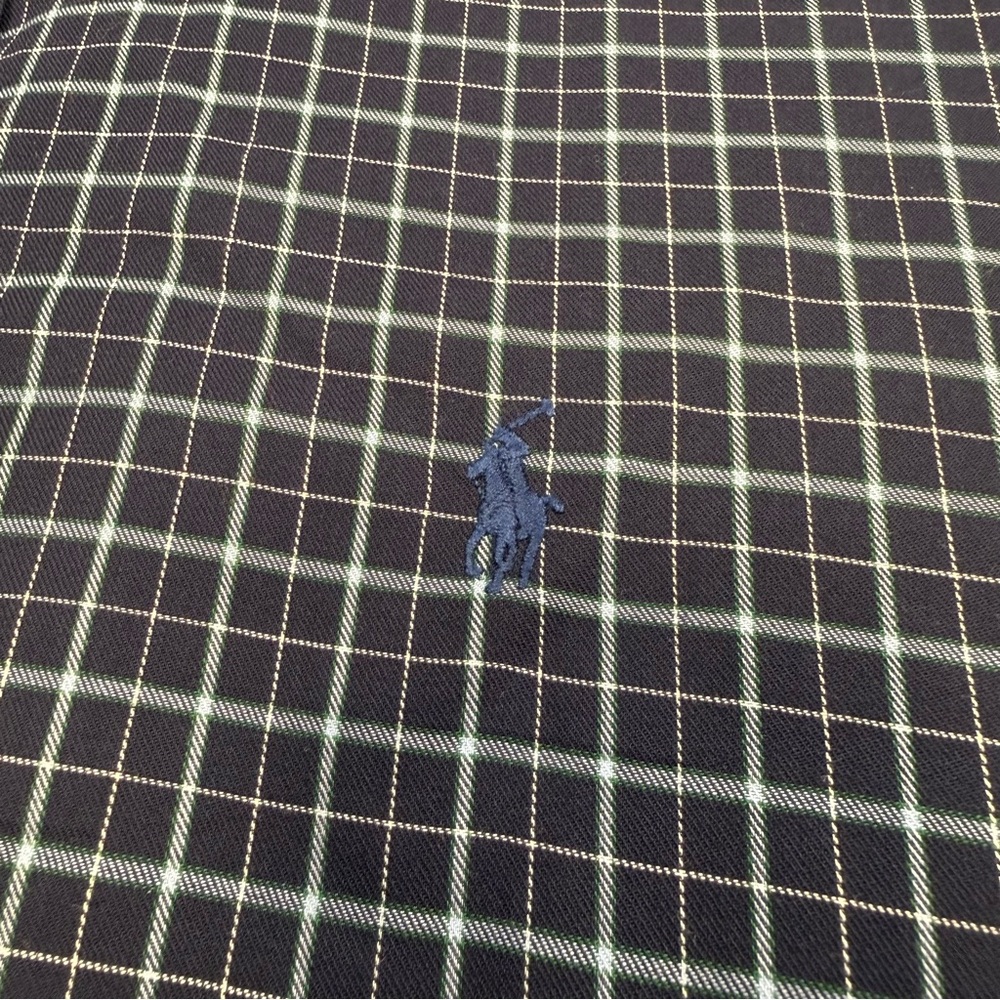 Ralph Lauren Blake XL Blue Plaid Cotton Button Down Shirt Pony Logo Men's - Picture 10 of 10